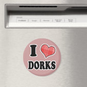I Love (Pset Heart) Dorks Magneet (Insitu (Vaatwasser))