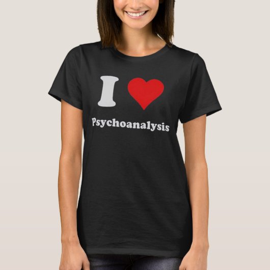 I Love Psychoanalysis T-shirt (Voorkant)