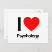 i love psychology briefkaart (Voorkant / Achterkant)