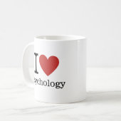 I ❤️ Love Psychology  Koffiemok (Voorkant links)