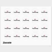 I Love Psychology Ronde Sticker (Vel)
