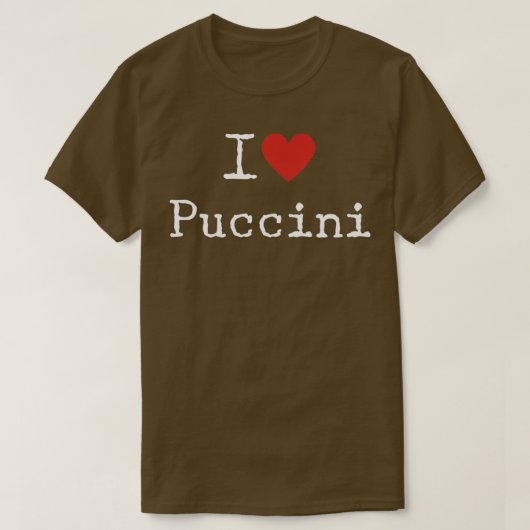 I Love Puccini T-shirt (Design voorkant)