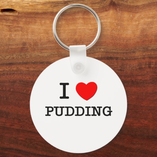 I Love Pudding Sleutelhanger (Voorkant)