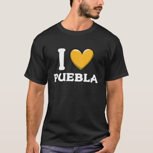 I Love Puebla Mexico 5 T-shirt (Voorkant)