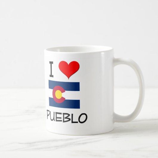 I Love PUEBLO Colorado Koffiemok (Rechts)