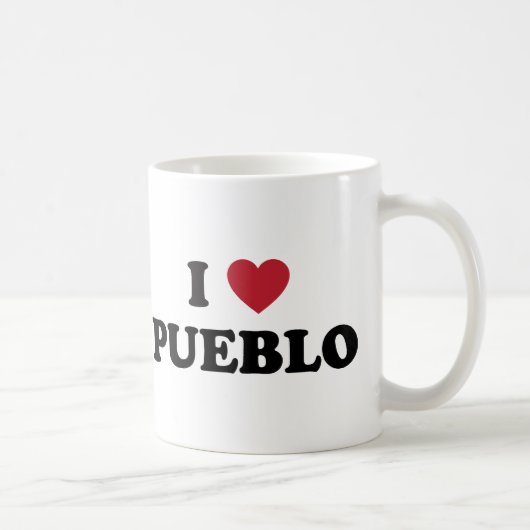 I Love Pueblo Colorado Koffiemok (Rechts)