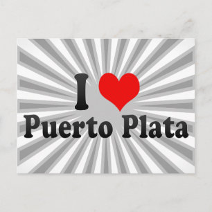 I Love Puerto Plata, Dominicaanse Republiek Briefkaart