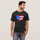 I Love Puerto Rico Flag T-shirt (Voorkant volledig)