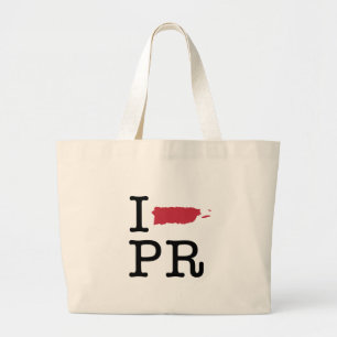 I Love Puerto Rico Grote Tote Bag