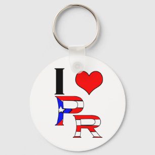 I Love Puerto Rico Sleutelhanger