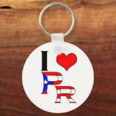 I Love Puerto Rico Sleutelhanger (Voorkant)