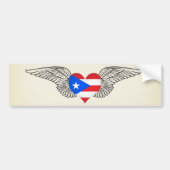 I Love Puerto Rico - wings Bumpersticker (Voorkant)