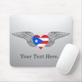 I Love Puerto Rico - wings Muismat (Met muis)