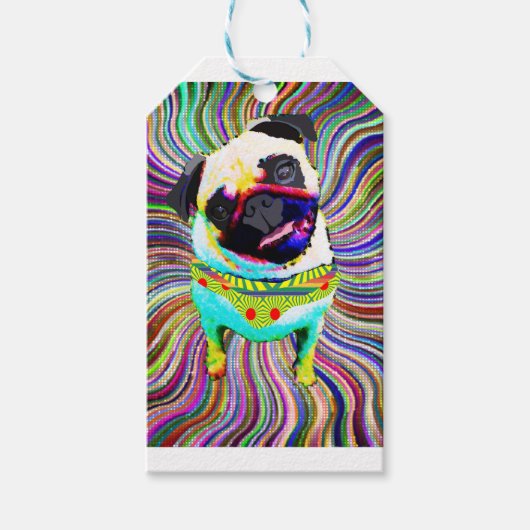 I love PUG Cadeaulabel (Voorkant)