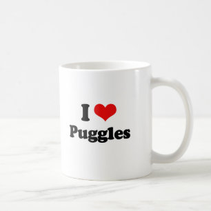 I Love Puggles Koffiemok