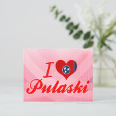 I Love Pulaski, Tennessee Briefkaart (Staand voorkant)