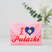 I Love Pulaski, Virginia Briefkaart (Staand voorkant)
