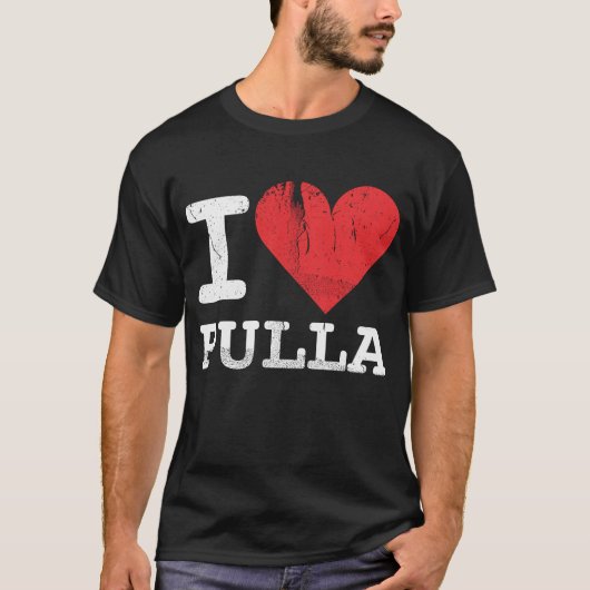 I Love Pulla Dark T-shirt (Voorkant)