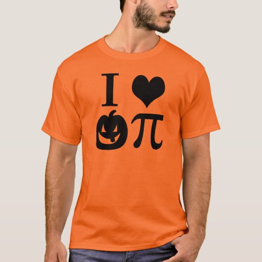 I Love Pumpkin Pi T-shirt (Voorkant)