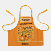 I Love Pumpkin Pie Graphic Schort (Voorkant)