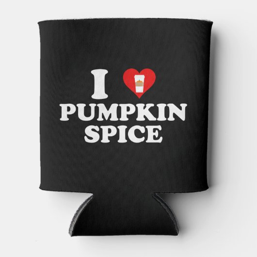 I Love Pumpkin Spice Blikjeskoeler (Voorkant)