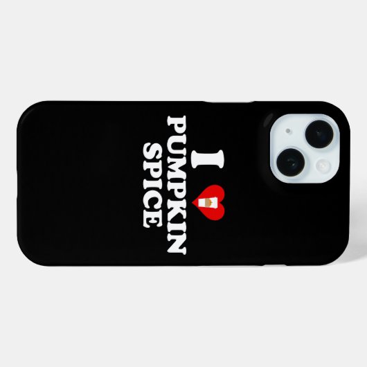 I Love Pumpkin Spice Case-Mate iPhone Case (Achterkant (horizontaal))
