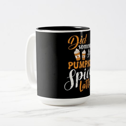 I Love Pumpkin Spice Latte Mok (Voorkant links)