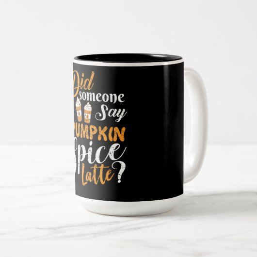 I Love Pumpkin Spice Latte Mok (Voorkant rechts)