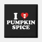 I Love Pumpkin Spice Magneet (Voorkant)