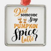 I Love Pumpkin Spice Metalen Ornament (Voorkant)