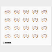 I Love Pumpkin Spice Ronde Sticker (Vel)