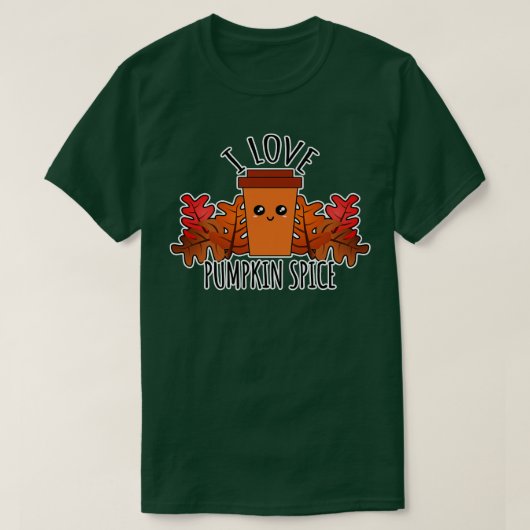 I Love Pumpkin Spice T-shirt (Design voorkant)