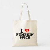 I Love Pumpkin Spice Tote Bag (Achterkant)