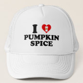 I Love Pumpkin Spice Trucker Pet (Voorkant)