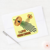 I Love Punkin Chunkin Vierkante Sticker (Envelop)