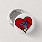 I Love Puppets Ronde Button 3,2 Cm (Voorkant /achterkant)