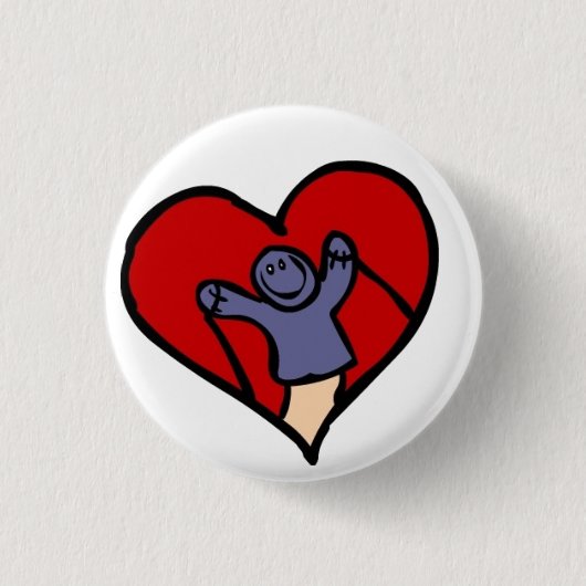 I Love Puppets Ronde Button 3,2 Cm (Voorkant)