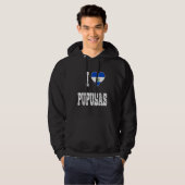 I love Pupusa from El Salvador Hoodie (Voorkant volledig)