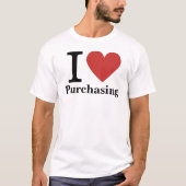 I ❤️ Love Purchasing (voor medewerkers) T-shirt (Voorkant)
