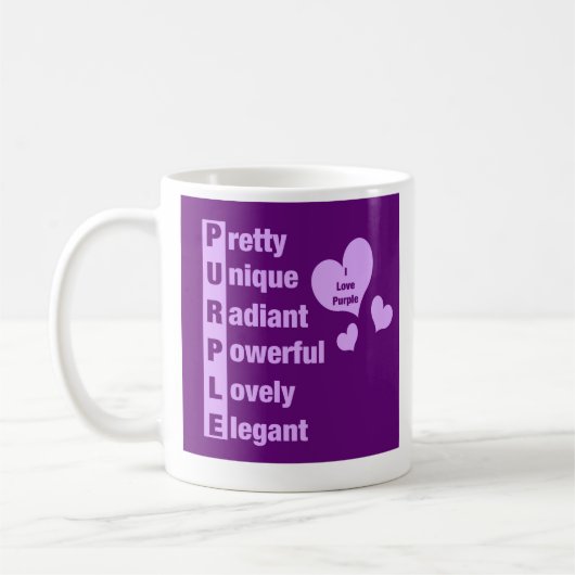 I love purple mug koffiemok (Links)