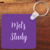 I love purple sleutelhanger (Achterkant)