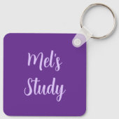 I love purple sleutelhanger (Achterkant)