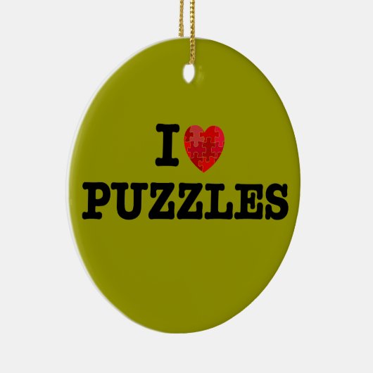 I Love Puzzles Ornament (Rechts)
