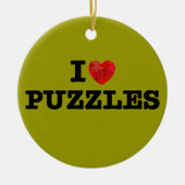 I Love Puzzles Ornament (Voorkant)