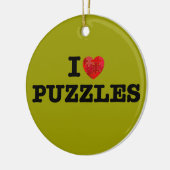 I Love Puzzles Ornament (Links)