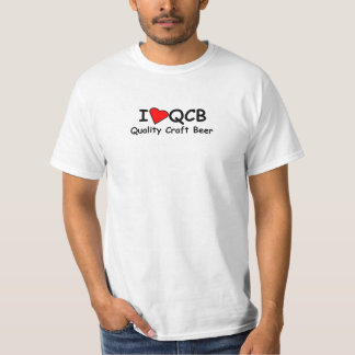 I Love QCB (Quality Craft Beer) White T-Shirt