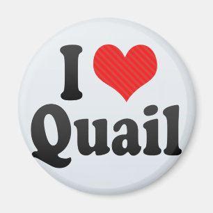 I Love Quail Magneet