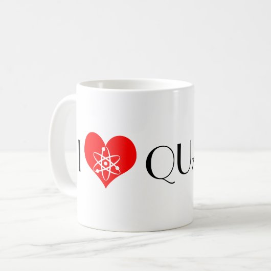 I Love Quarks Koffiemok (Voorkant links)