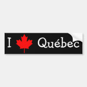 I Love Quebec Bumpersticker (Voorkant)
