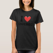 I Love Quebec Canada T-shirt (Voorkant)